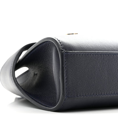 Salvatore Ferragamo Calfskin Mini Hug Crossbody Bag Midnight 8 of 9