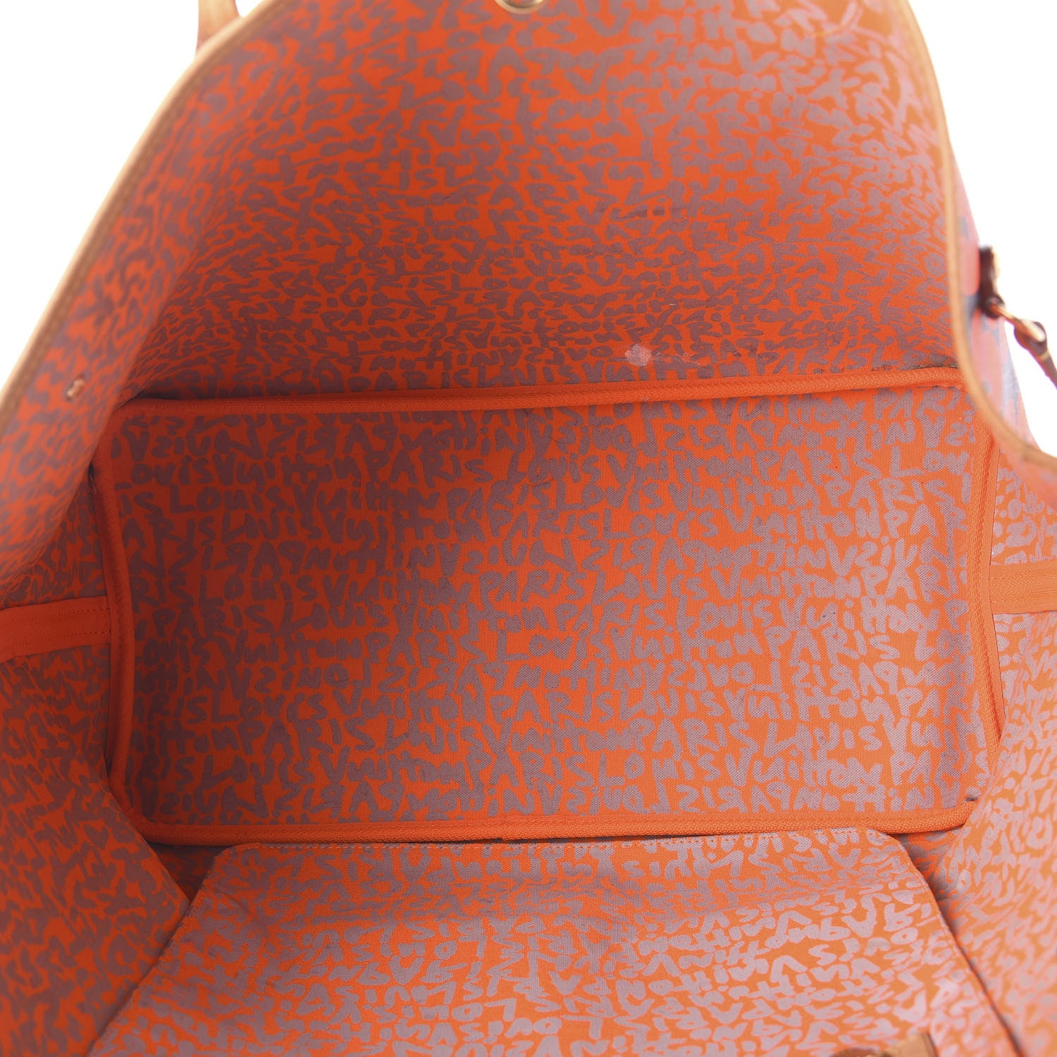 Louis Vuitton Monogram Graffiti Neverfull GM Orange 5 of 10