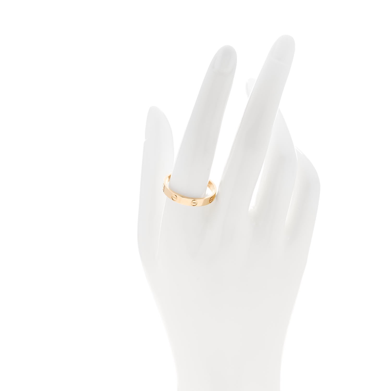 Cartier 18K Yellow Gold 3.5mm LOVE Wedding Band Ring 64 10.75 2 of 5