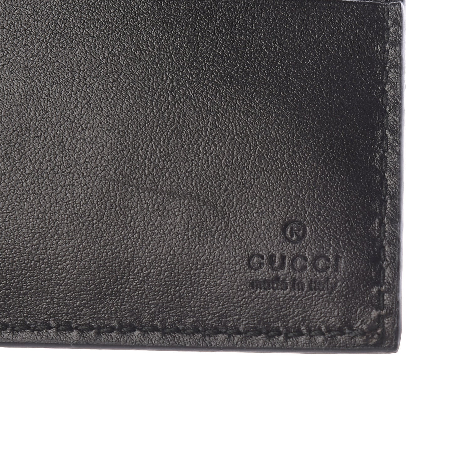 GG Supreme Monogram Selleria Calfskin Tiger Nice Bi-Fold Wallet Beige Ebony Multicolor Black