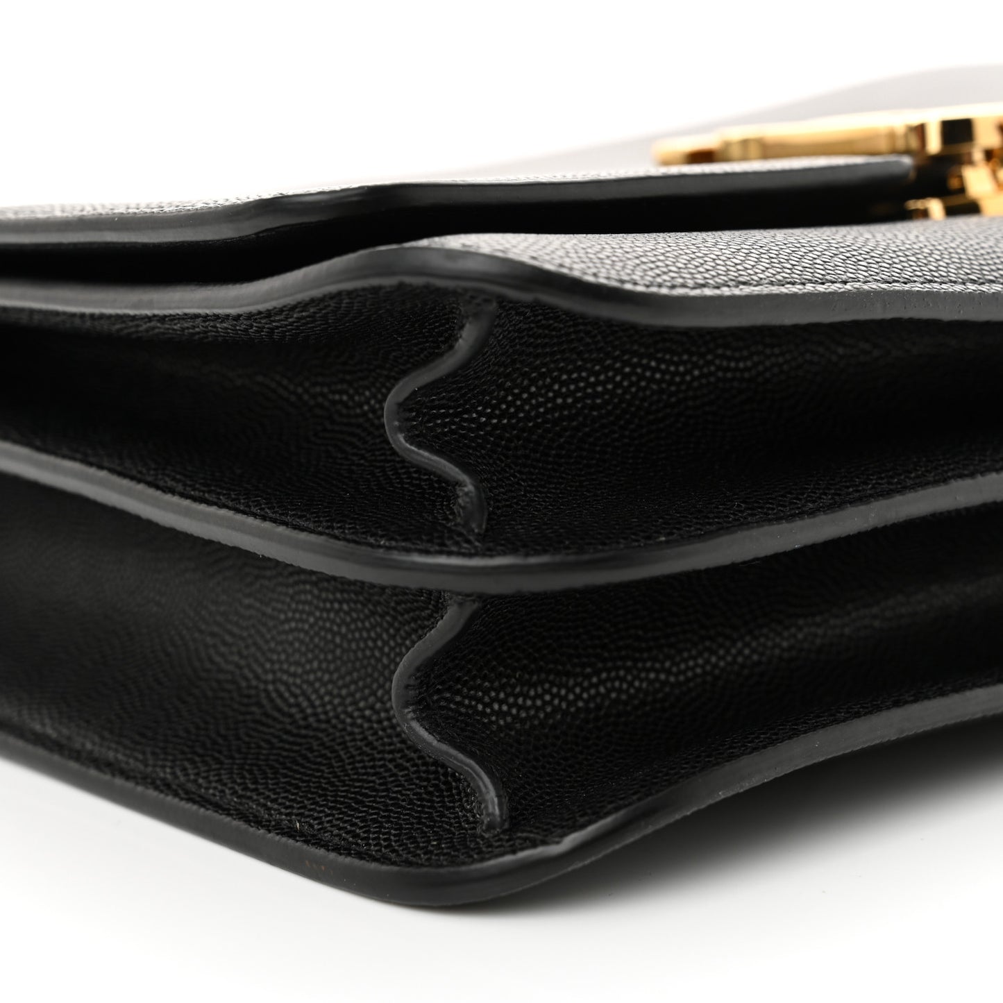 Grained Calfskin Medium TB Bag Black