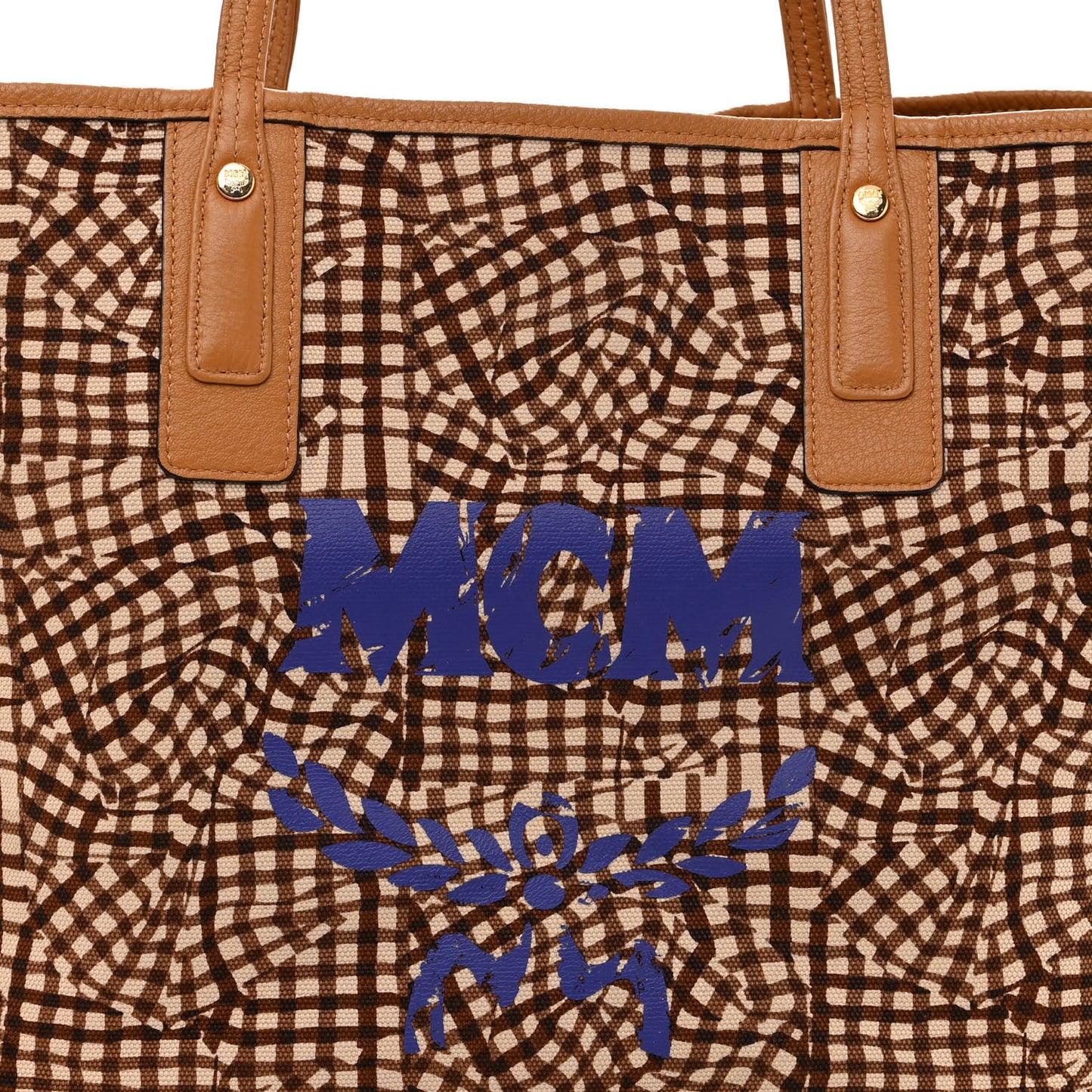 Visetos Medium Liz Reversible Shopper Tote Cognac