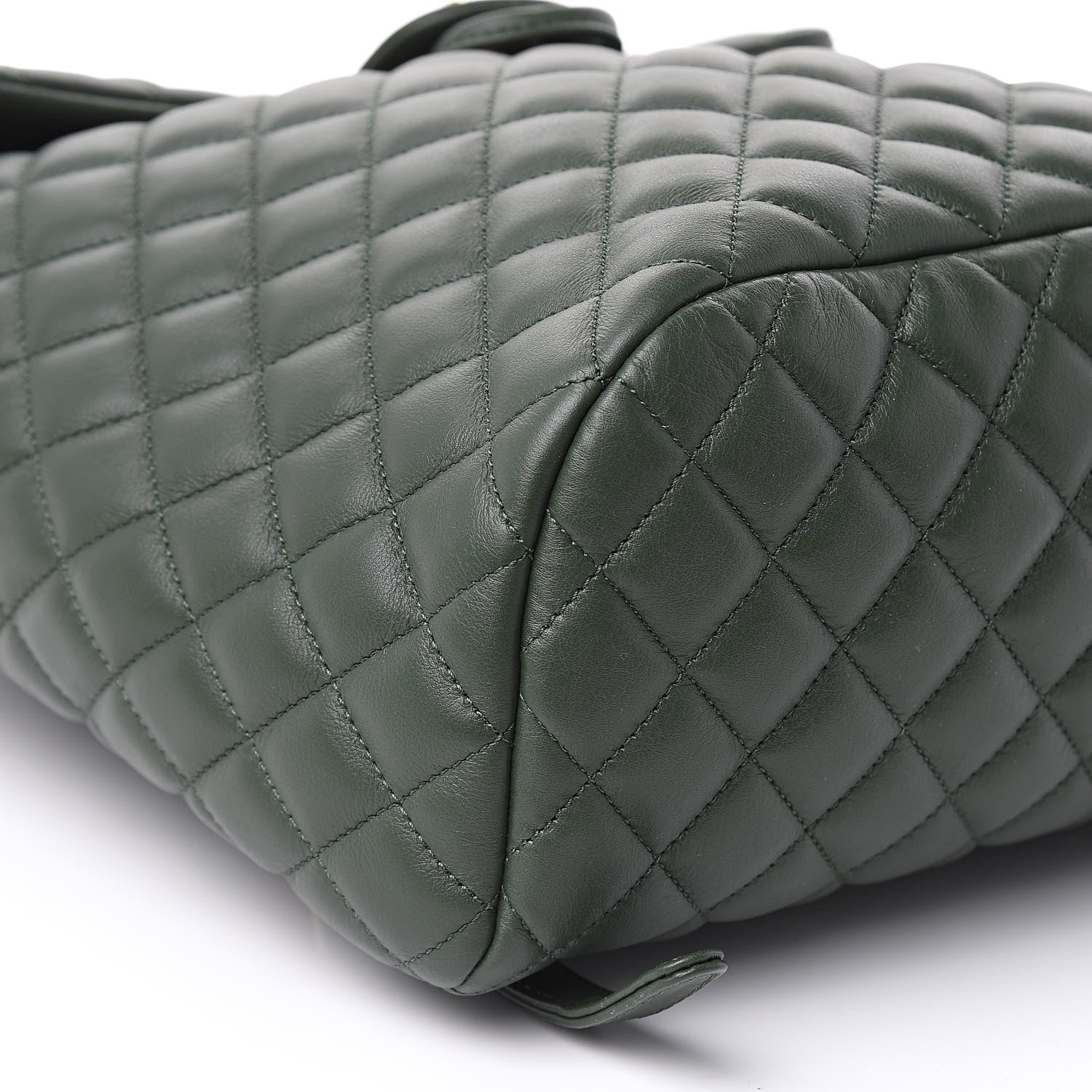 Chanel Lambskin Quilted Large Urban Spirit Backpack Dark Green 8 of 9