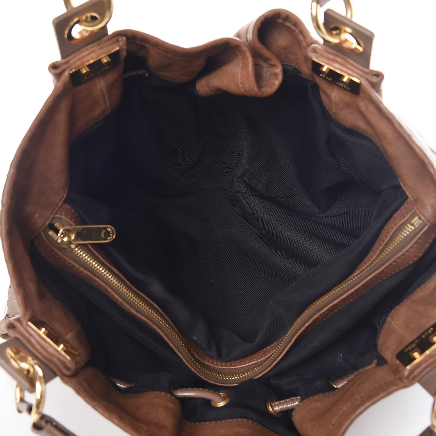 Louis Vuitton Suede Patent Monogram Irene Brown 5 of 12