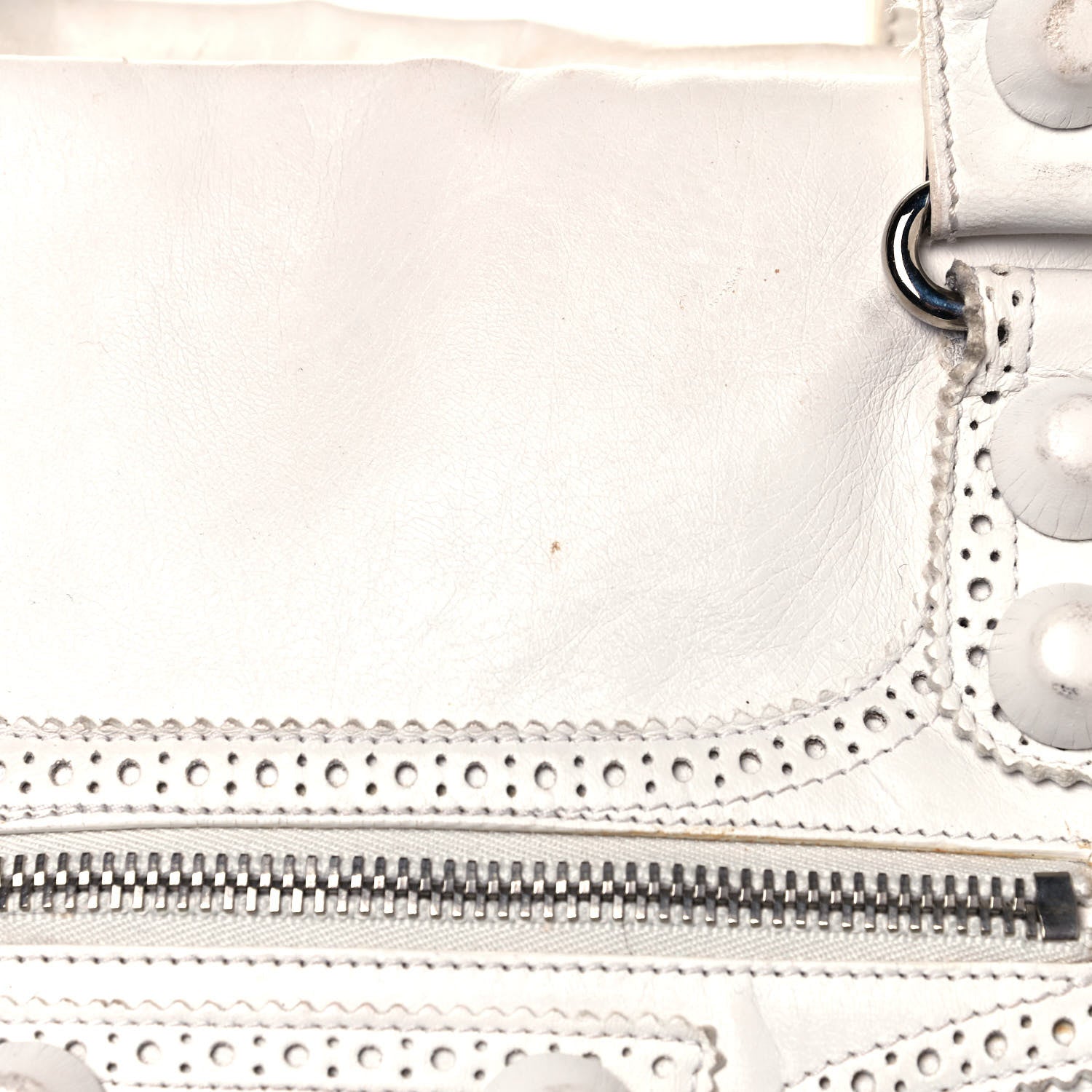 Balenciaga Agneau Giant Brogues Hardware Mid Day White 16 of 29