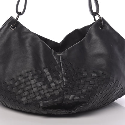 Bottega Veneta Nappa Intrecciato Aquilone Fortune Cookie Hobo Black 12 of 14