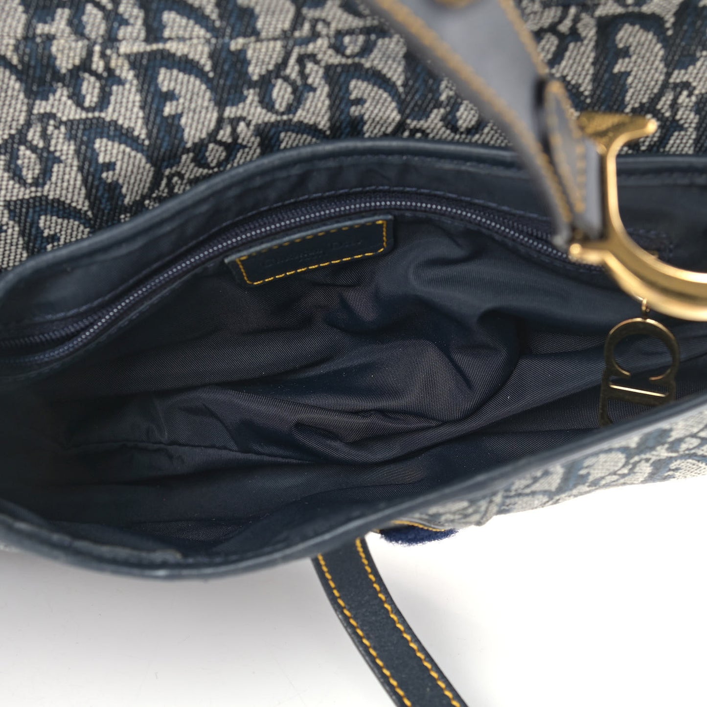 Monogram Saddle Bag Blue