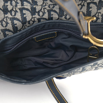 Christian Dior Monogram Saddle Bag Blue 5 of 16