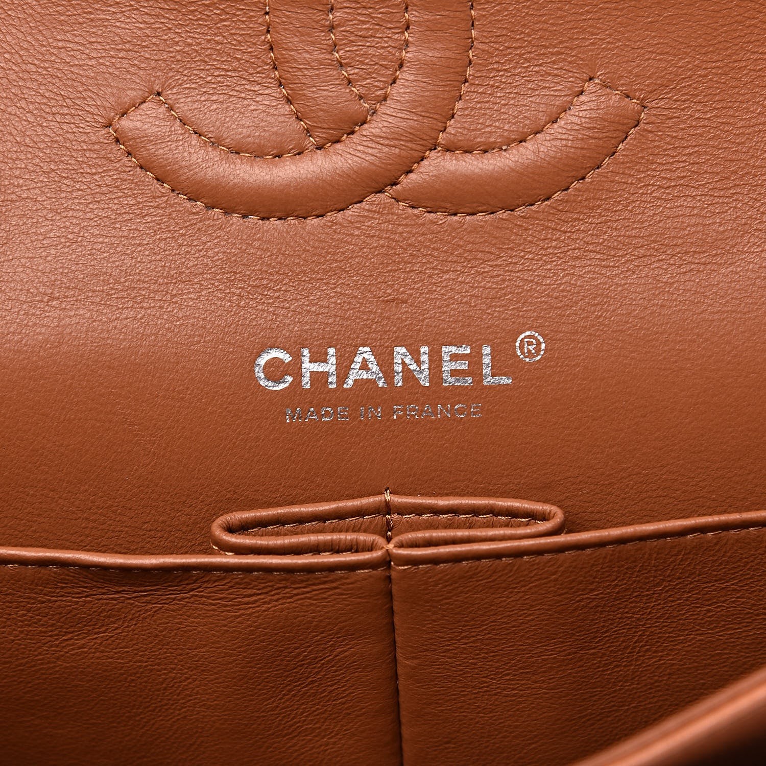 Chanel Caviar Quilted Medium Double Flap Dark Beige 6 of 12