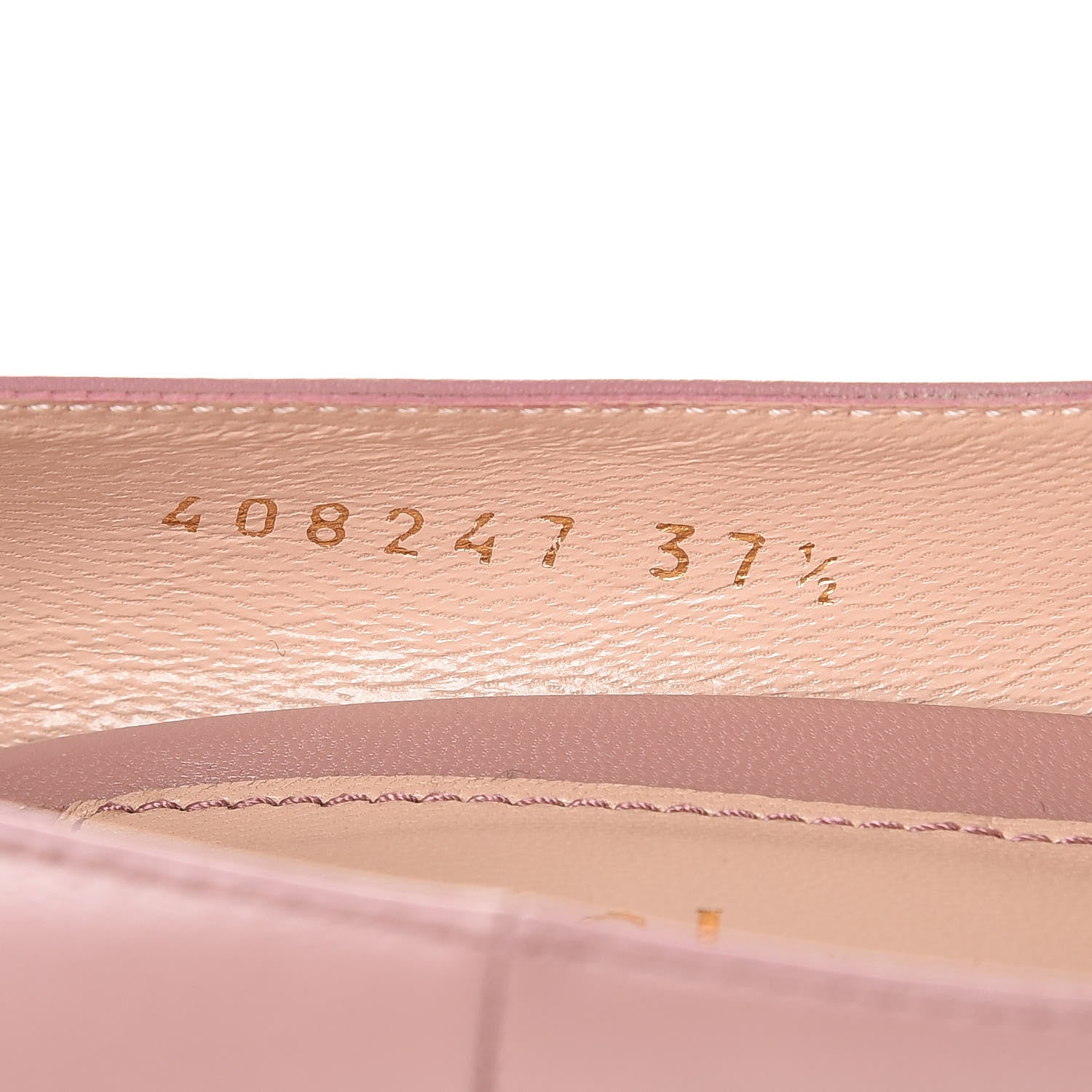 Gucci Malaga Kid Double Strap Pumps 37.5 Carmine Rose 8 of 11