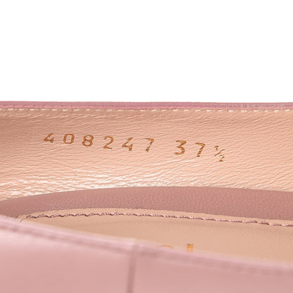 Gucci Malaga Kid Double Strap Pumps 37.5 Carmine Rose 8 of 11