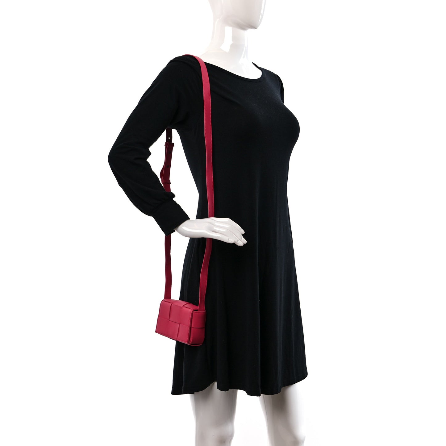 Lambskin Maxi Intrecciato Extra Mini Cassette Crossbody Bag Bon Bon