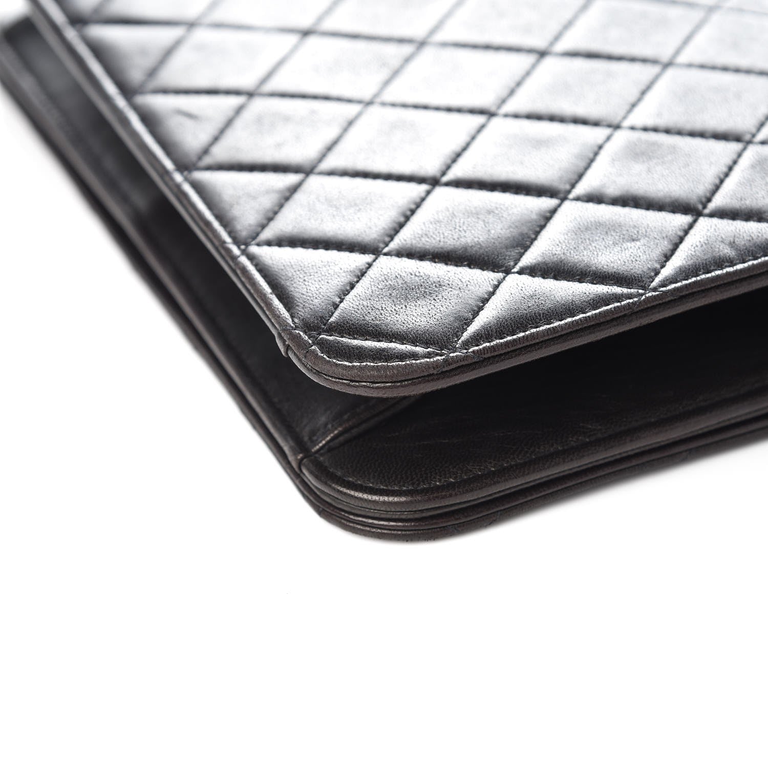 Chanel Lambskin Quilted Wallet On Chain WOC Black 11 of 11