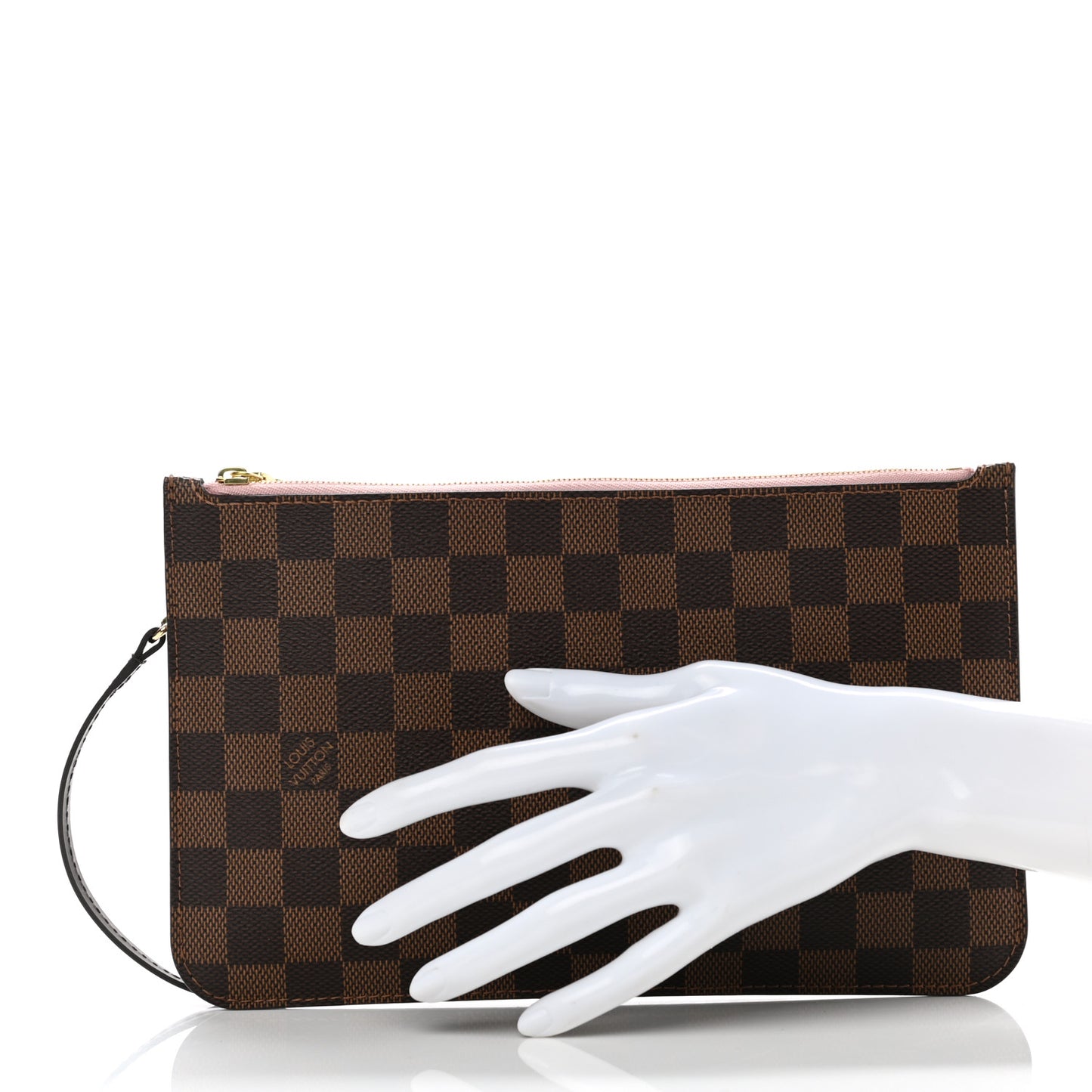 Damier Ebene Neverfull MM GM Pochette Rose Ballerine