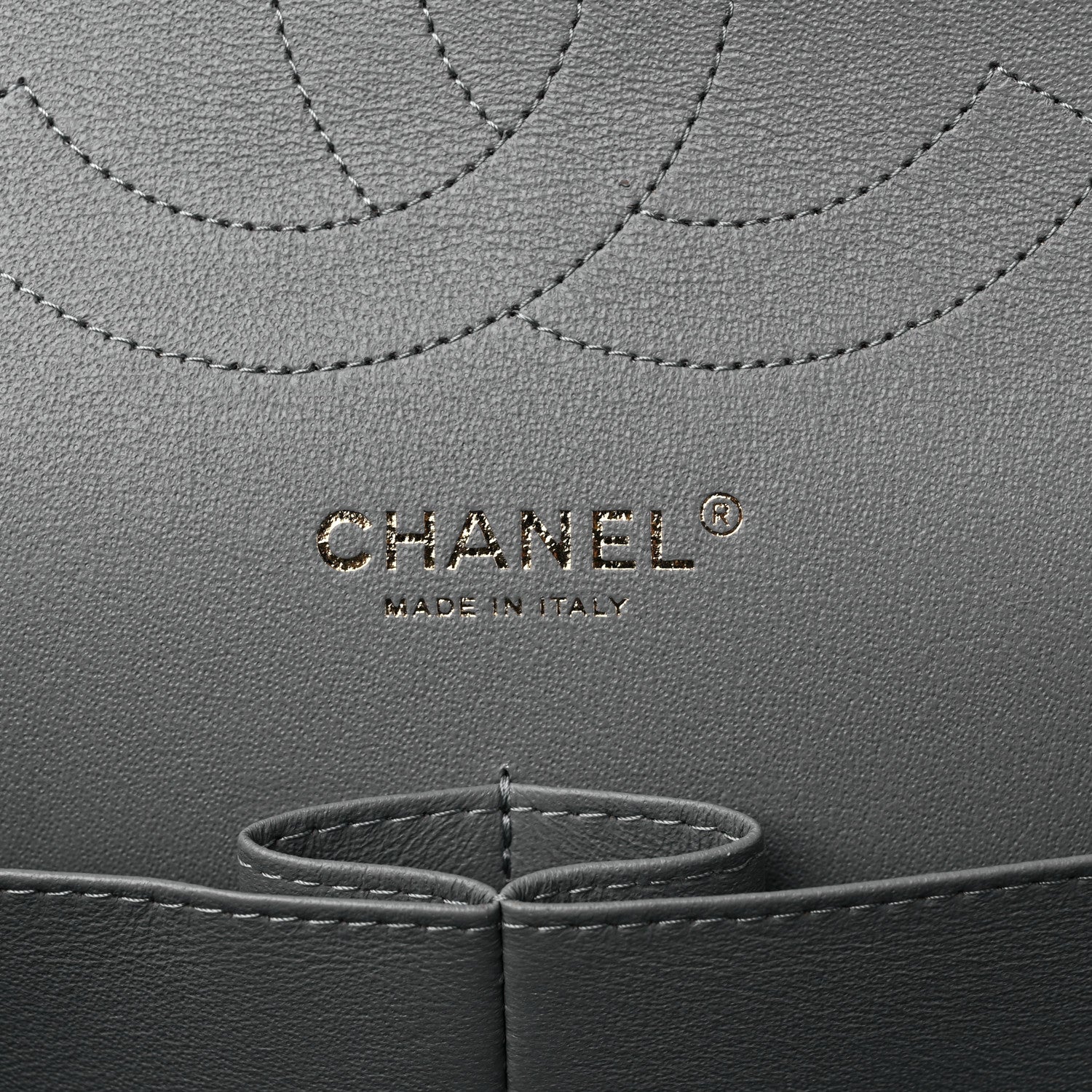 Chanel Caviar Quilted Jumbo Double Flap Grey 6 of 9