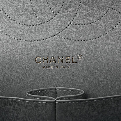 Chanel Caviar Quilted Jumbo Double Flap Grey 6 of 9