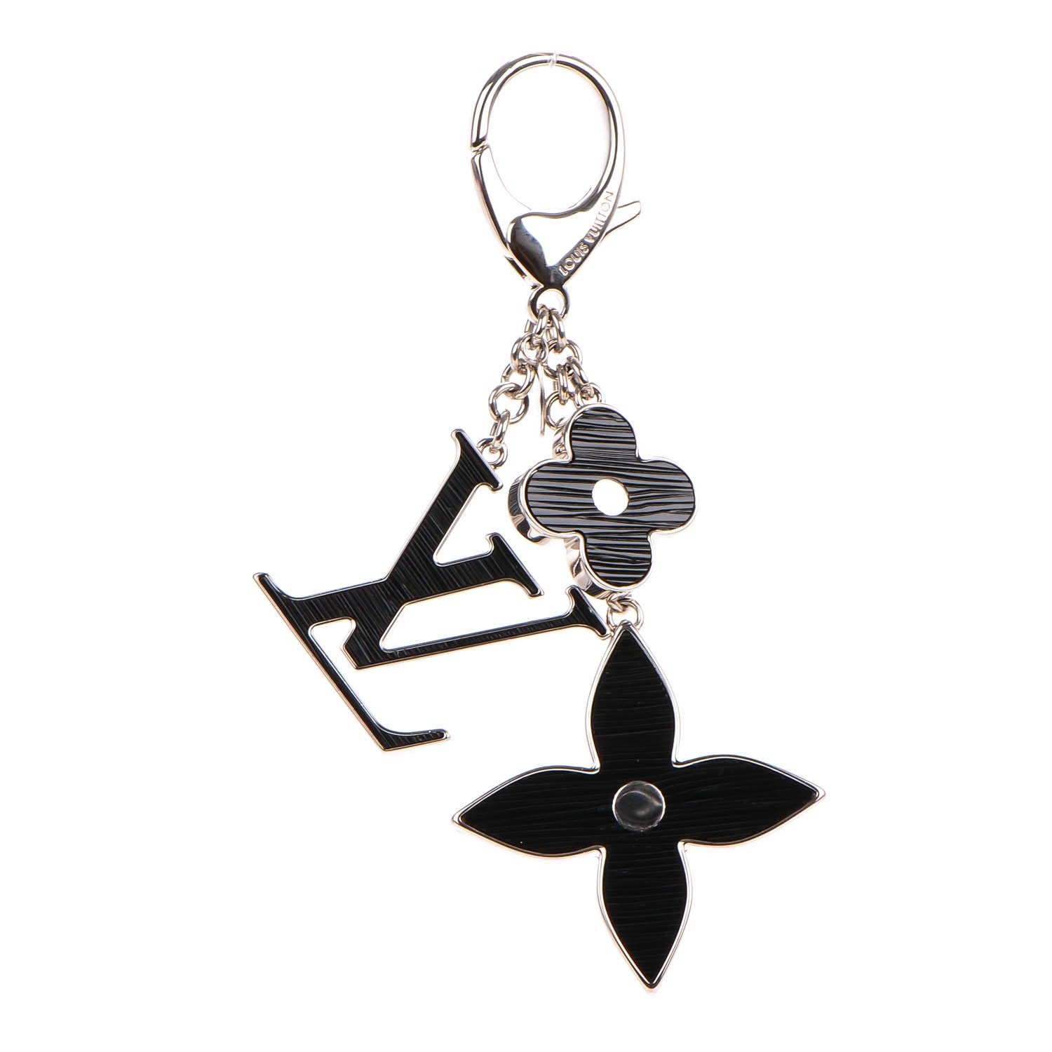 Louis Vuitton Fleur d'Epi Bag Charm Black 1 of 5