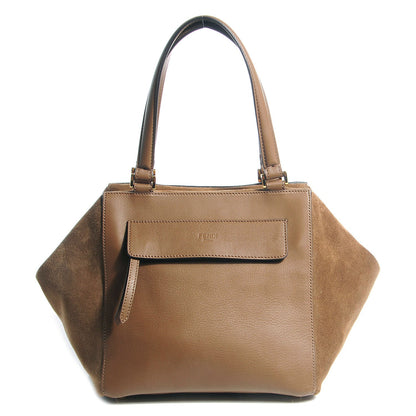 Fendi Calfskin Suede Boston Satchel Foresta 1 of 11