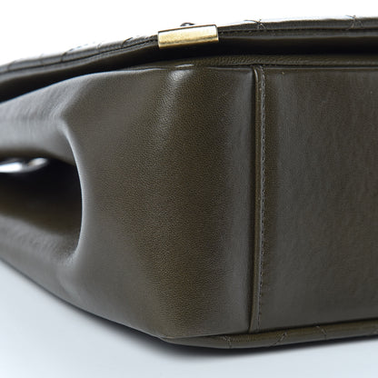 Chanel Calfskin Stitched Shopping Tote Green 8 of 11