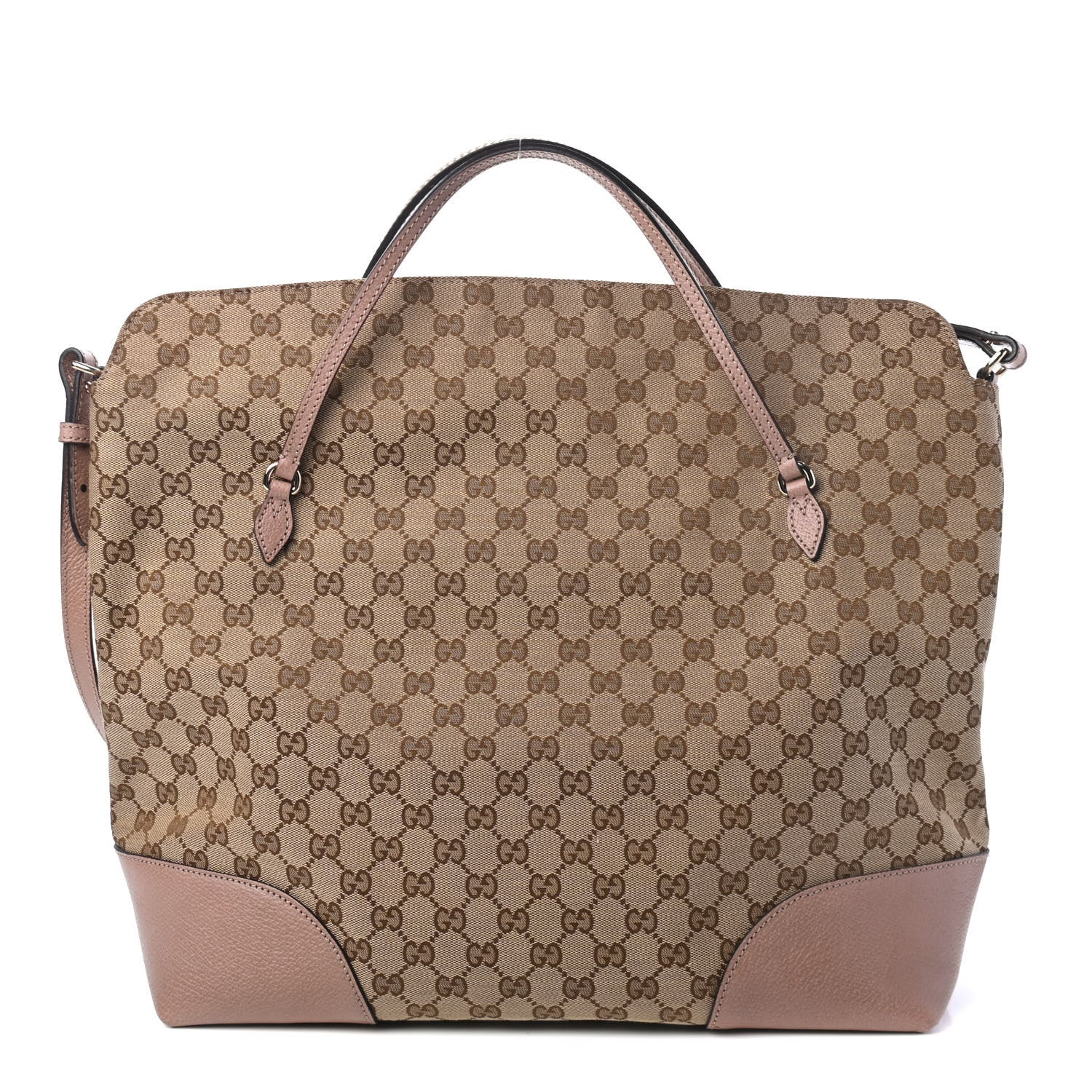 Gucci Monogram Large Bree Foldover Tote Beige Soft Pink 1 of 4