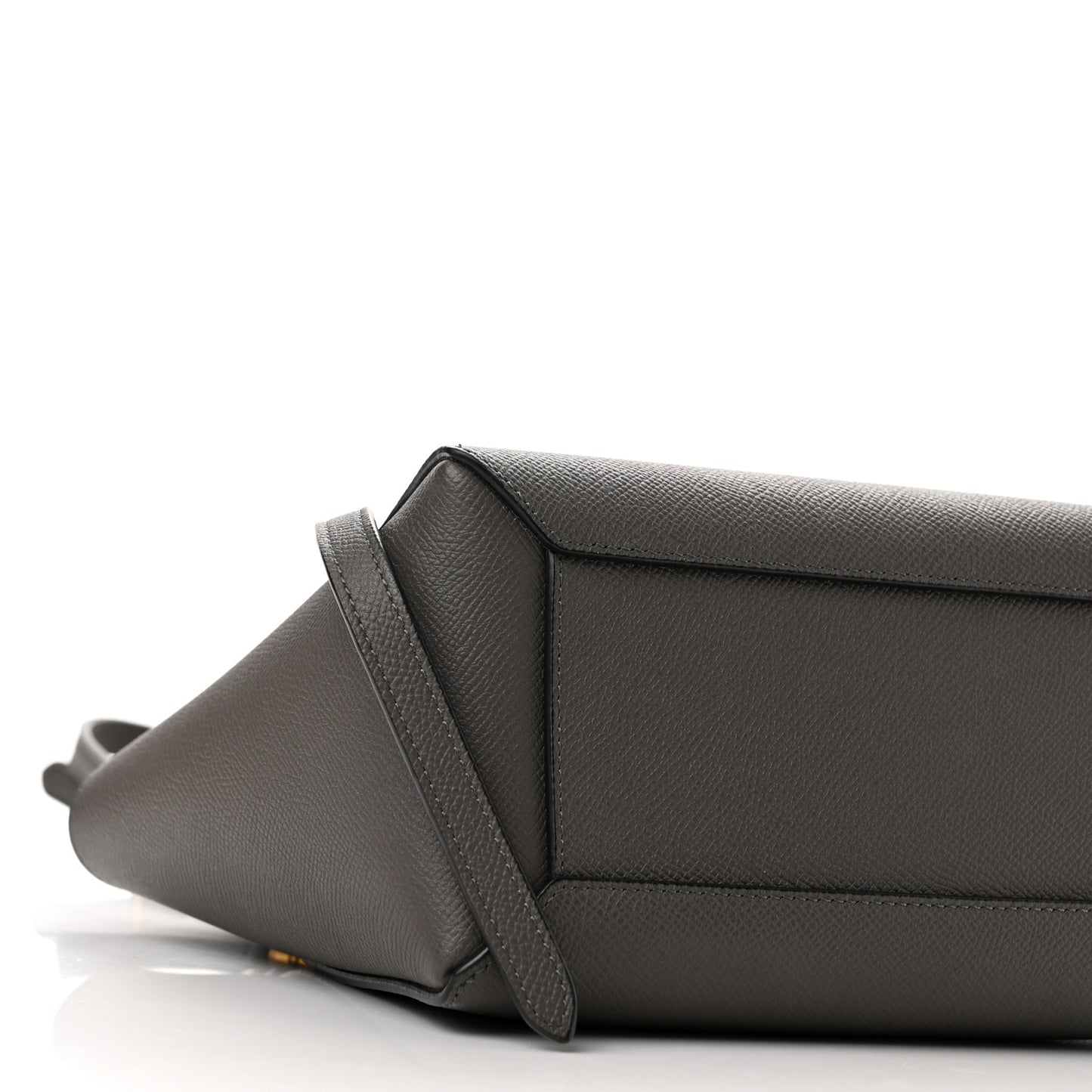 Grained Calfskin Nano Belt Bag Grey