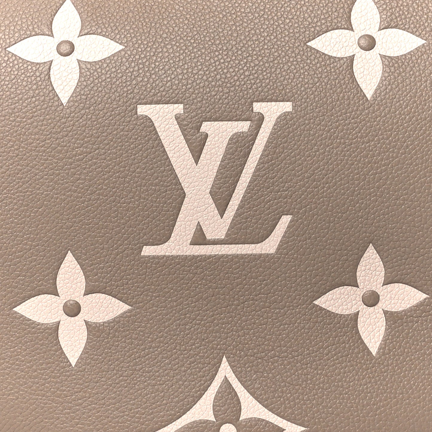 Empreinte Monogram Giant Loop Hobo Dove Gray Cream