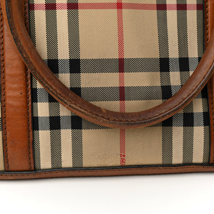 Burberry Horseferry Check Small Orchard Bowling Bag Tan 14 of 26