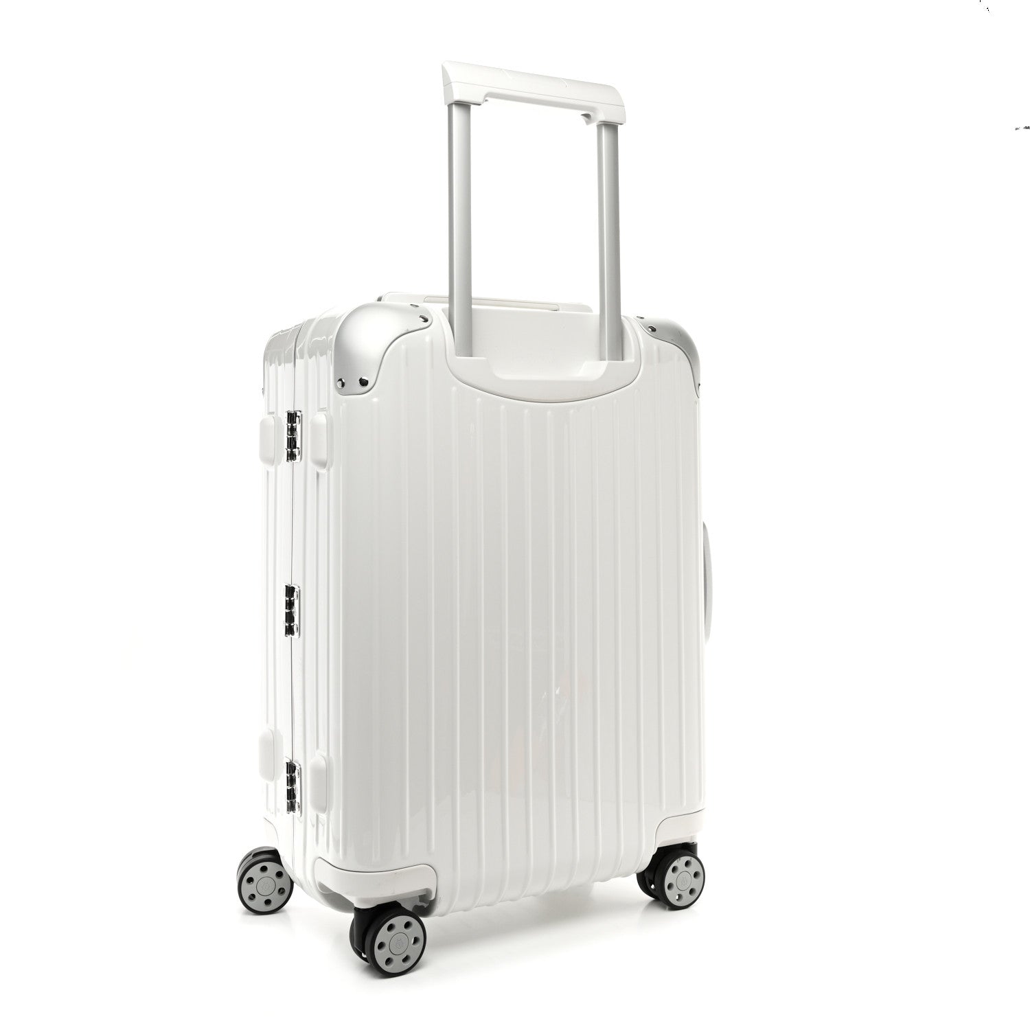 Rimowa Gloss Polycarbonate Aluminum Hybrid Cabin White 2 of 9