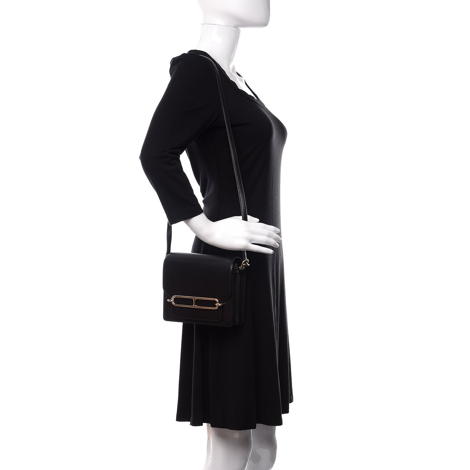 Hermes Evergrain Mini Sac Roulis Black 2 of 9