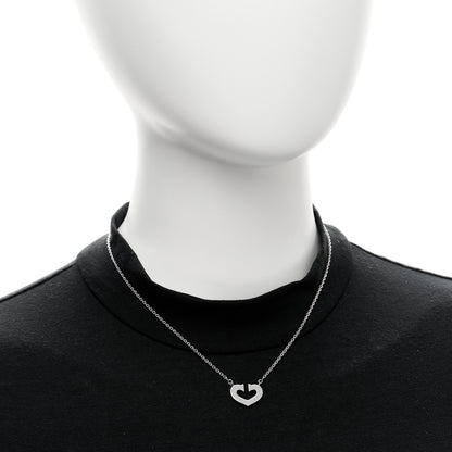 Cartier 18K White Gold Medium Hearts and Symbols Necklace 2 of 4
