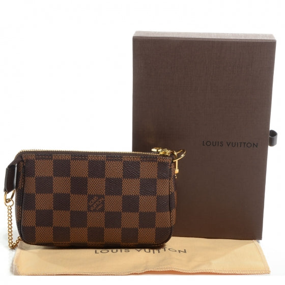 Louis Vuitton Damier Ebene Mini Pochette Accessories 5 of 8