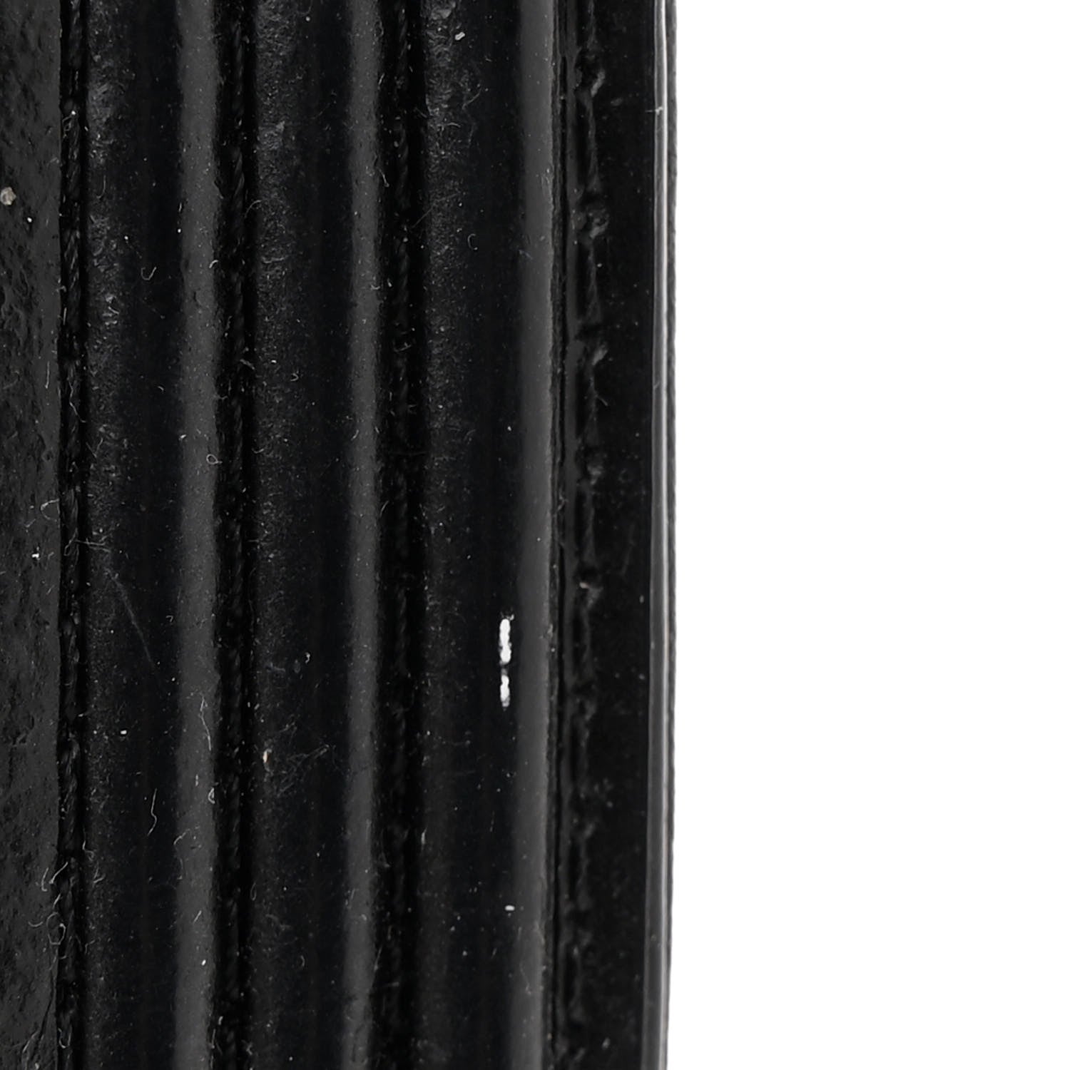 Chanel Glazed Calfskin Boy Wallet On Chain WOC Black 13 of 14