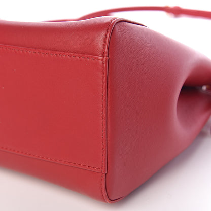 Fendi Nappa Mini Peekaboo Iconic Satchel Fragola 6 of 10