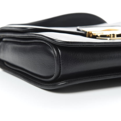 Miu Miu Goatskin Madras Shoulder Bag Black 10 of 16