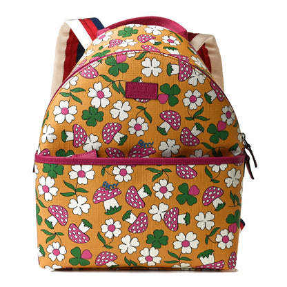 Gucci Canvas Childrens Flower Mushroom Print Backpack 1 of 9