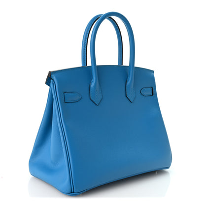 Hermes Epsom Birkin 30 Bleu Frida 3 of 13