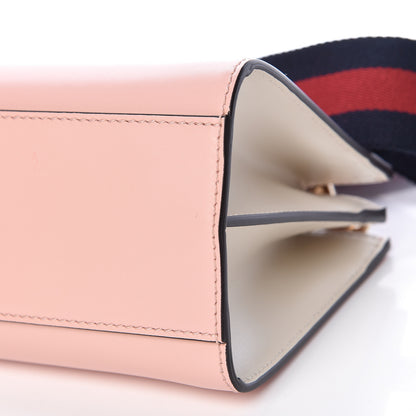 Gucci Nappa Bamboo Web Mini Nymphaea Top Handle Bag Perfect Pink Mystic White 11 of 13