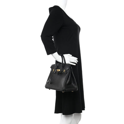Hermes Ostrich Birkin 25 Black 2 of 10