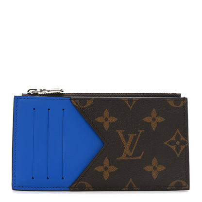 Louis Vuitton Monogram Calfskin Coin Card Holder Indigo Blue 1 of 7