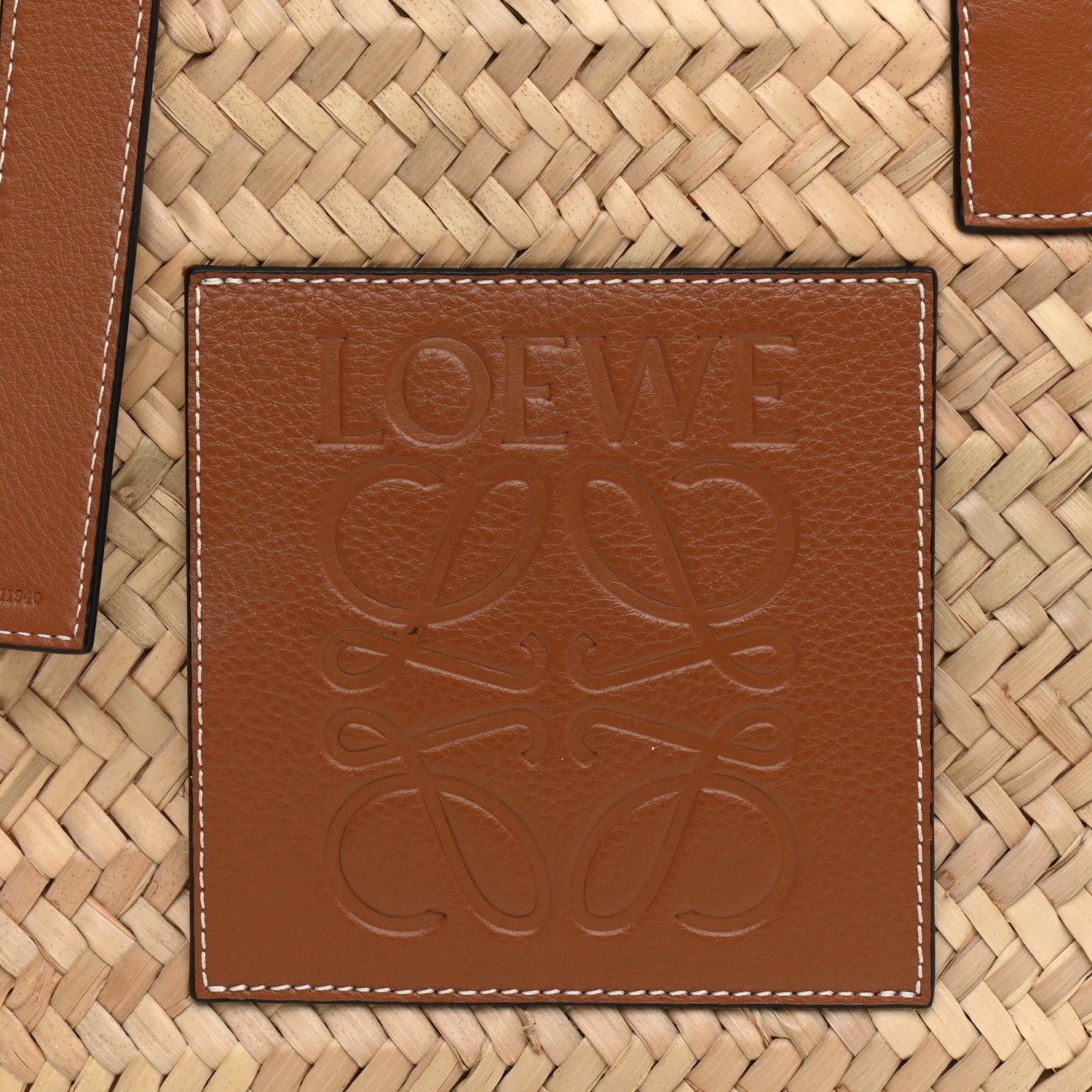 Loewe Raffia Large Basket Tote Bag Natural Tan 8 of 12