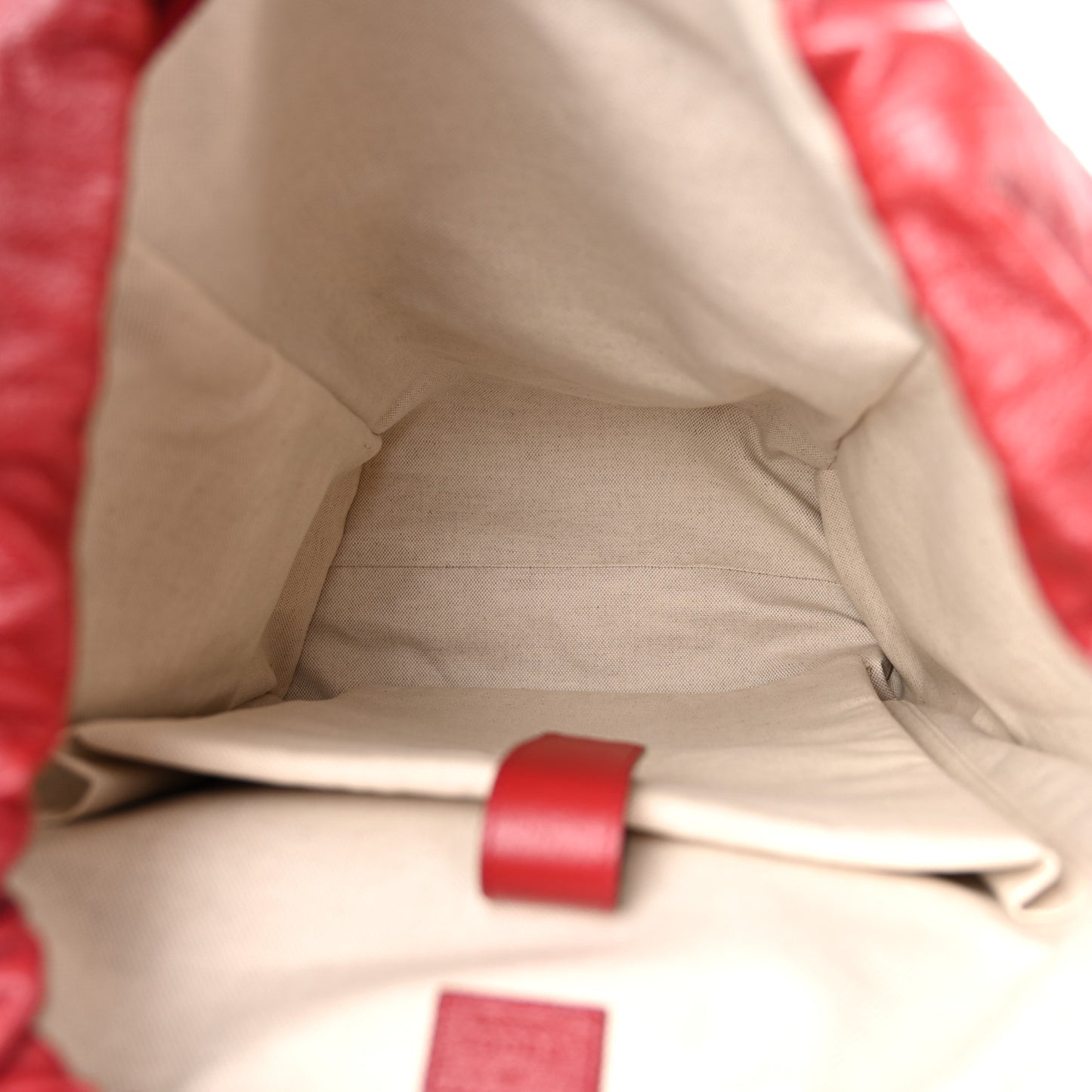 Grained Calfskin Medium Ophidia Double Buckle Backpack Red