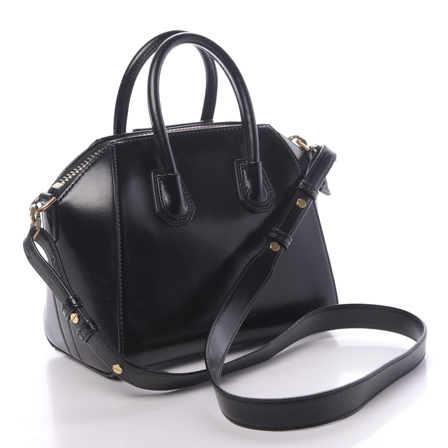 Givenchy Shiny Lord Calfskin Mini Antigona Black 3 of 13