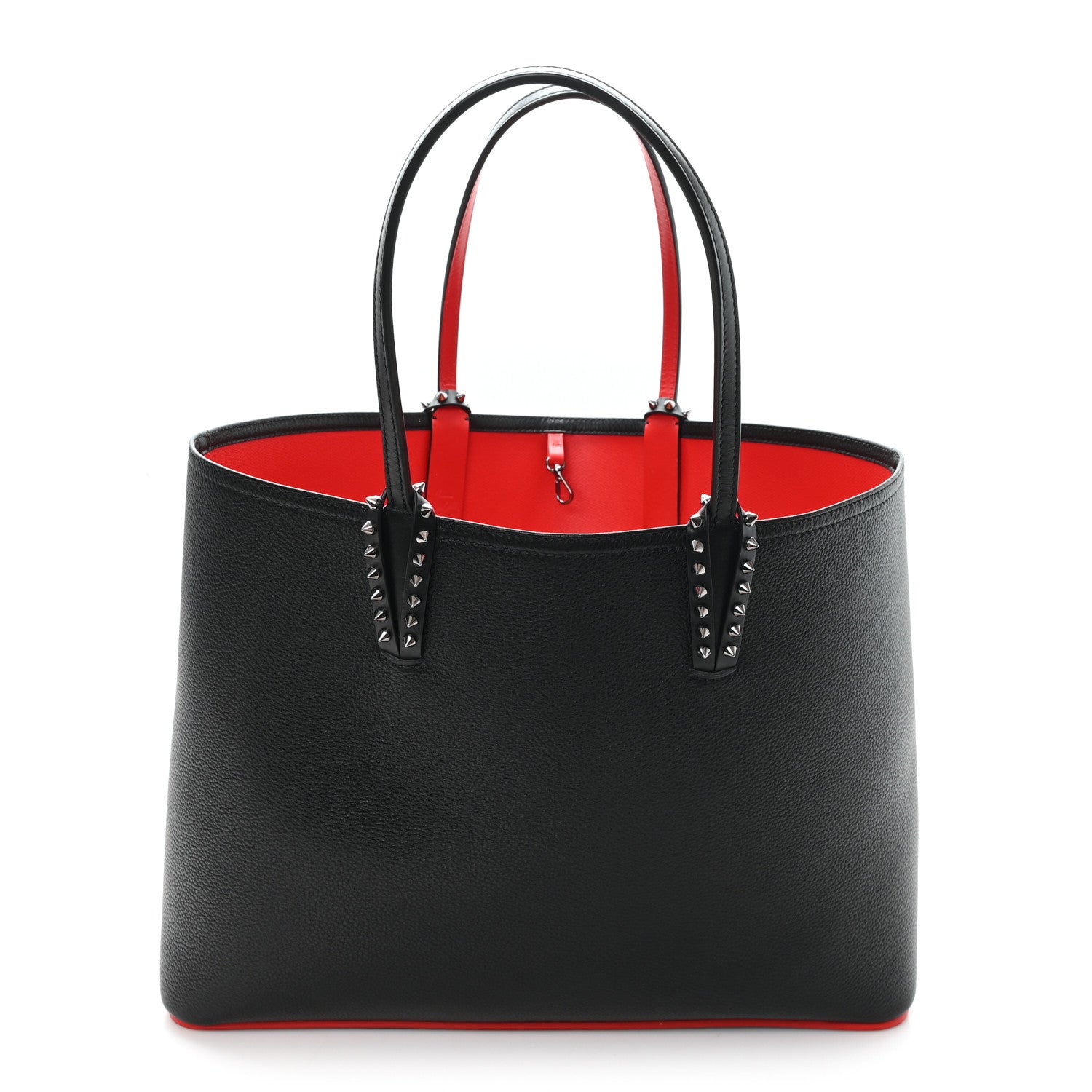 Christian Louboutin Calfskin Empire Spikes East West Cabata Tote Black 1 of 12