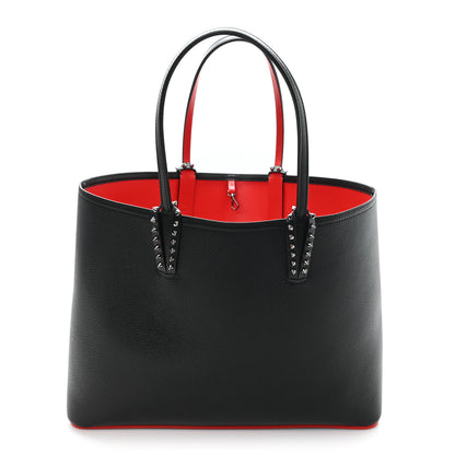 Christian Louboutin Calfskin Empire Spikes East West Cabata Tote Black 1 of 12