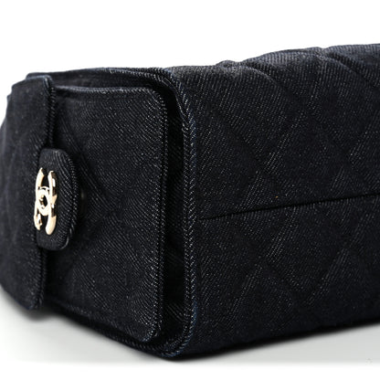 Chanel Denim Quilted Mini Chanel 25 Handbag Dark Blue 10 of 11