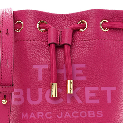 Marc Jacobs Grained Calfskin The Bucket Bag Lipstick Pink 9 of 11
