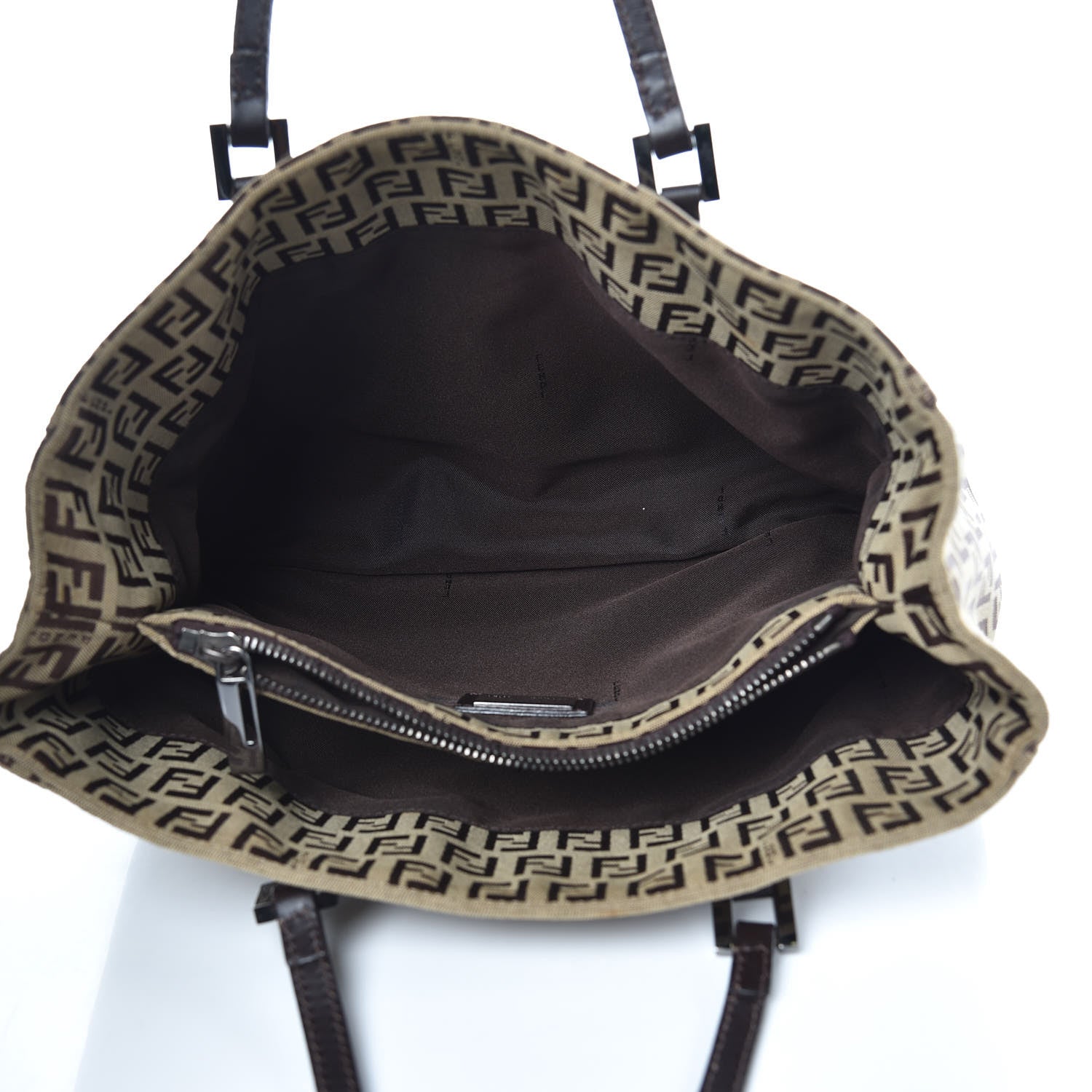 Fendi Zucchino Tote Brown 6 of 9