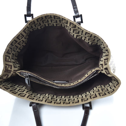 Fendi Zucchino Tote Brown 6 of 9