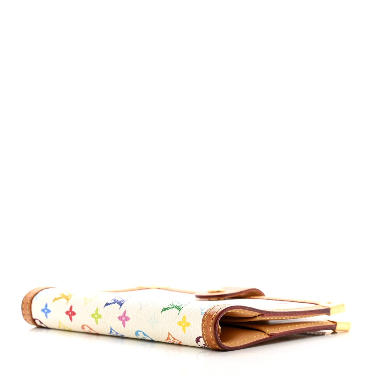 Louis Vuitton Monogram Multicolor Small Ring Agenda Cover White 4 of 8
