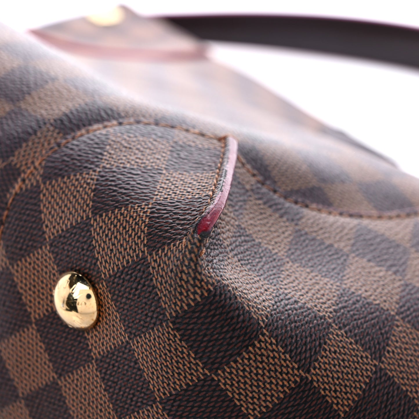 Damier Ebene Caissa Hobo Cherry